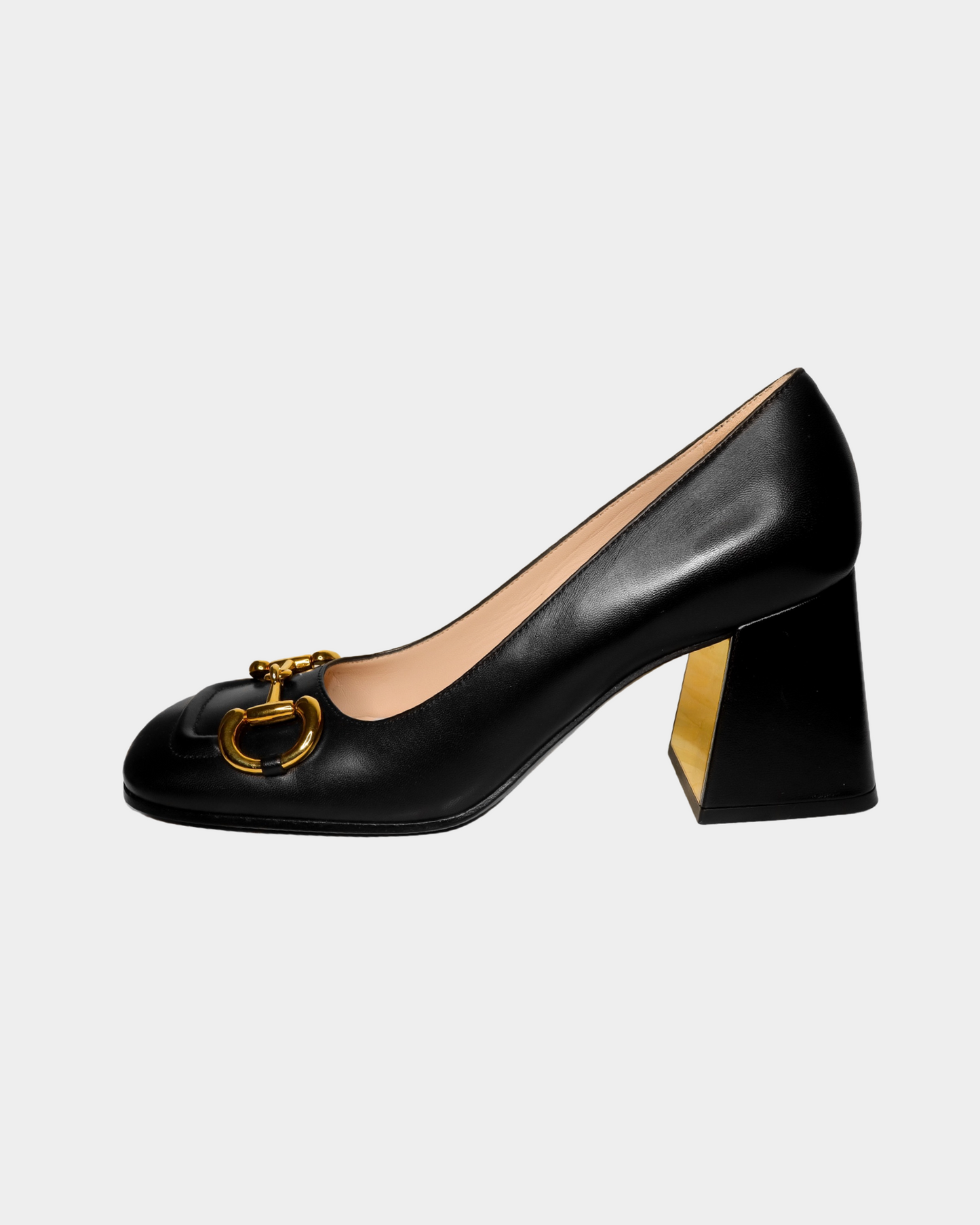 GUCCI MID-HEEL PUMP WITH HORSEBIT