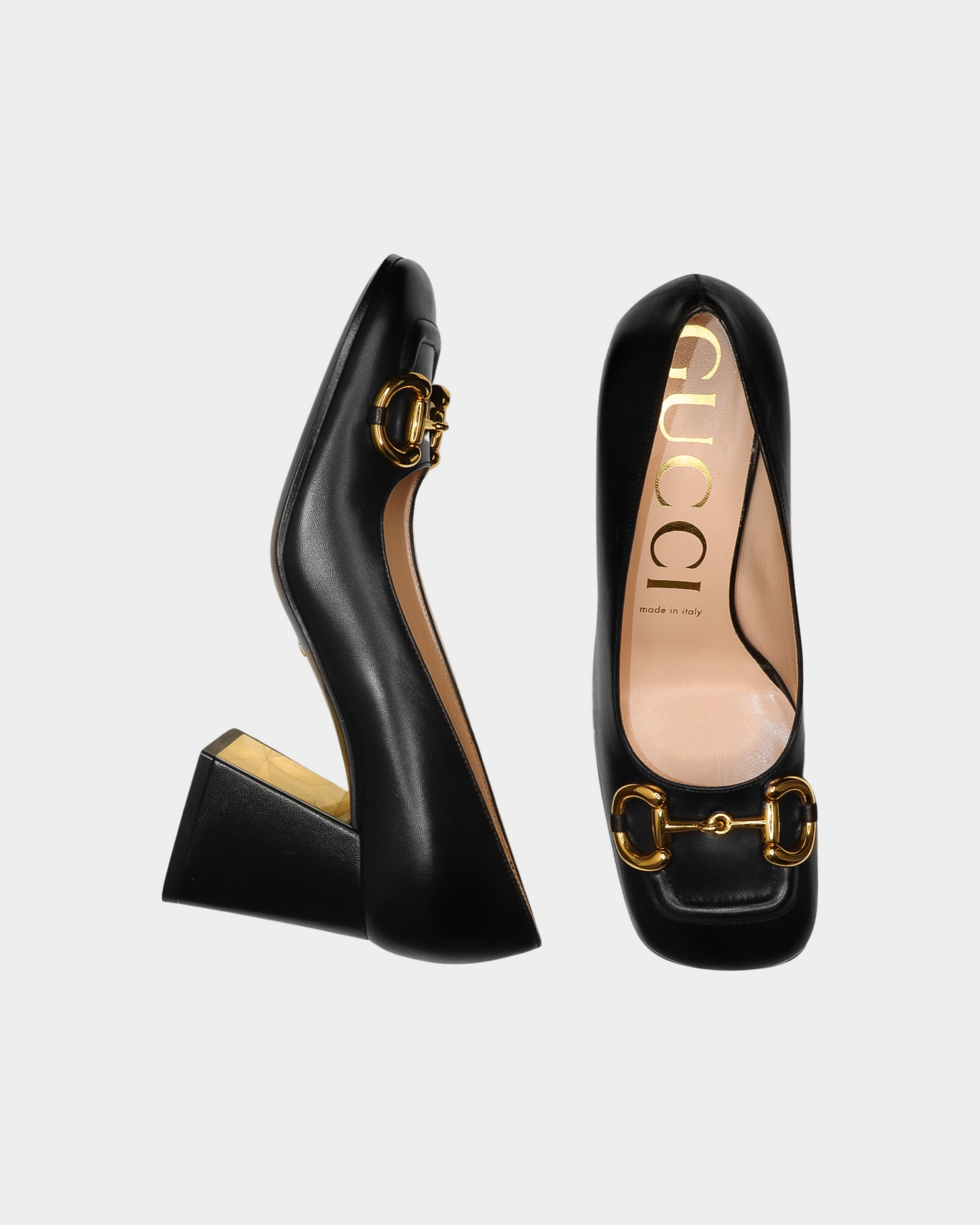 GUCCI MID-HEEL PUMP WITH HORSEBIT