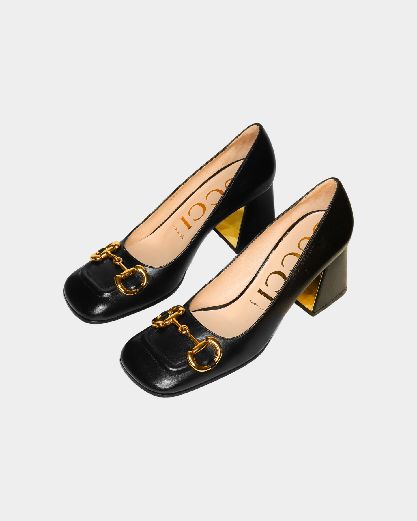 GUCCI MID-HEEL PUMP WITH HORSEBIT