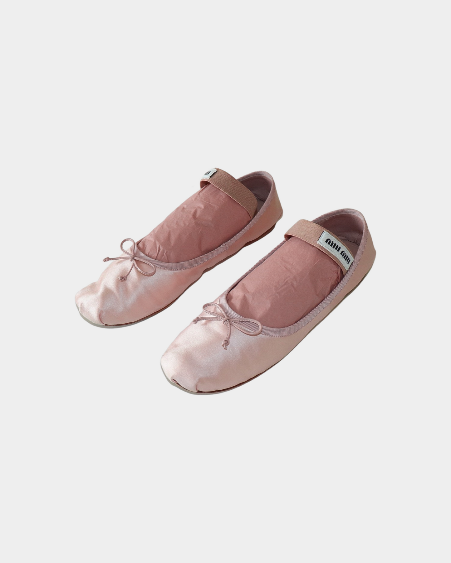 MIU MIU ORCHARD PINK BALLERINAS