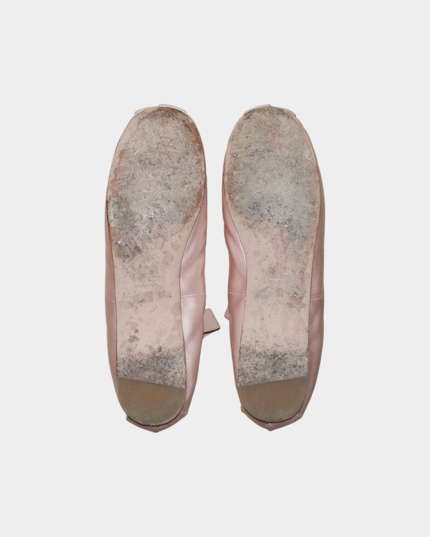 MIU MIU ORCHARD PINK BALLERINAS