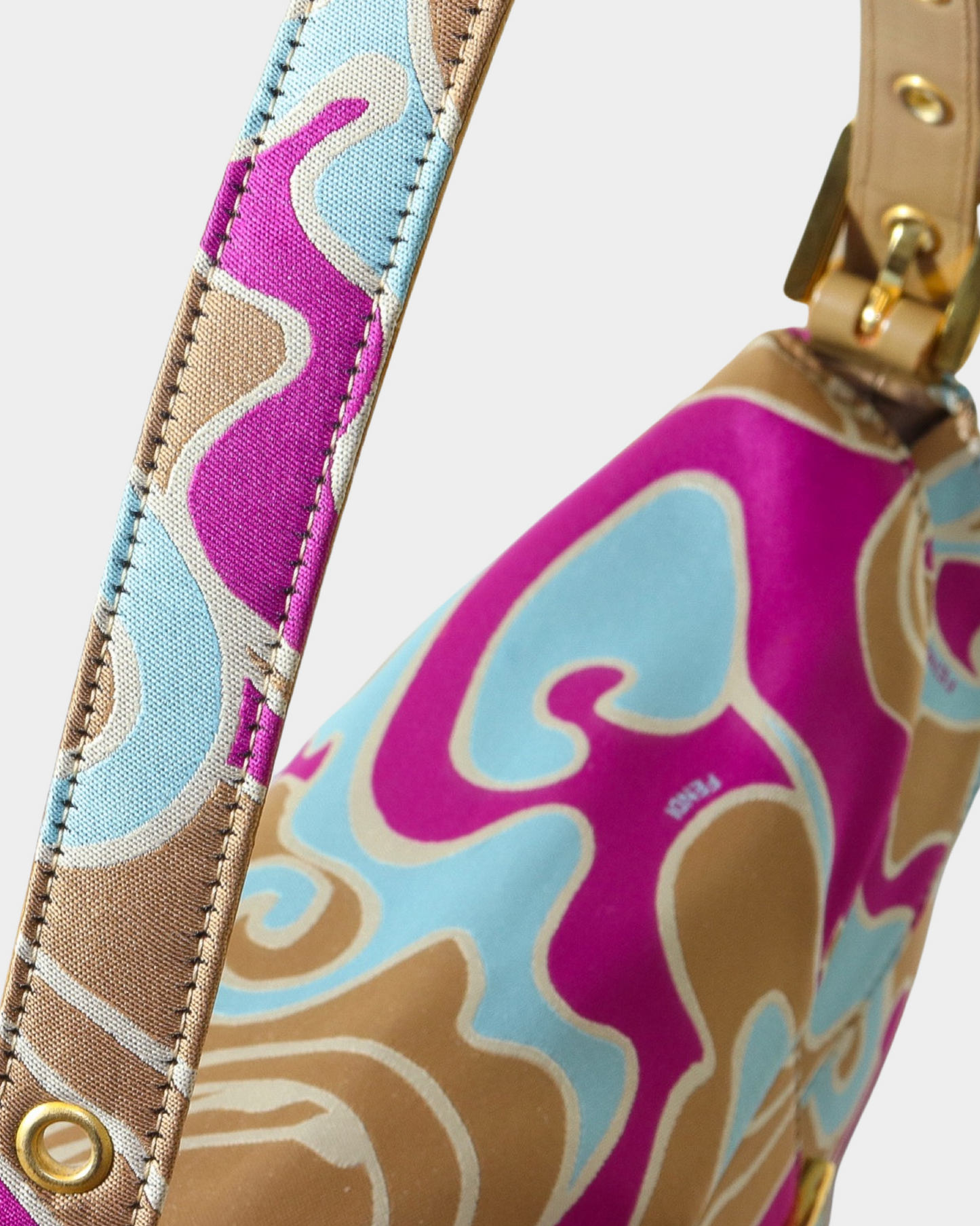 FENDI SILK SWIRL BAGUETTE