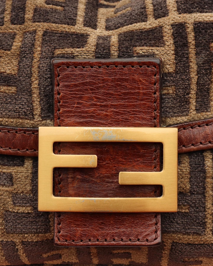 RARE FENDI VELVET MINI BAGUETTE